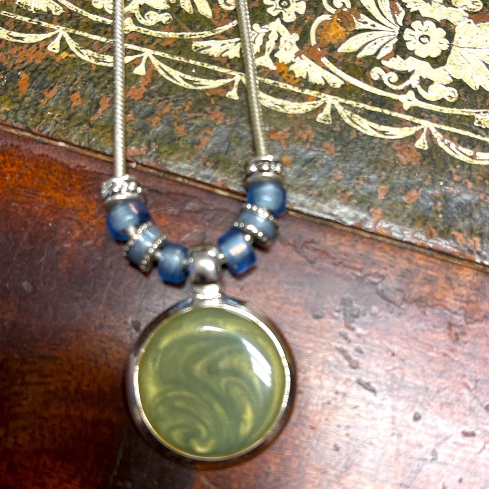 Vintage Sterling Silver Pendant Necklace